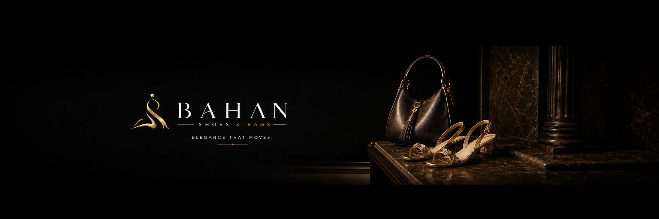 Bahan luxury shoes and bags — elegance that moves